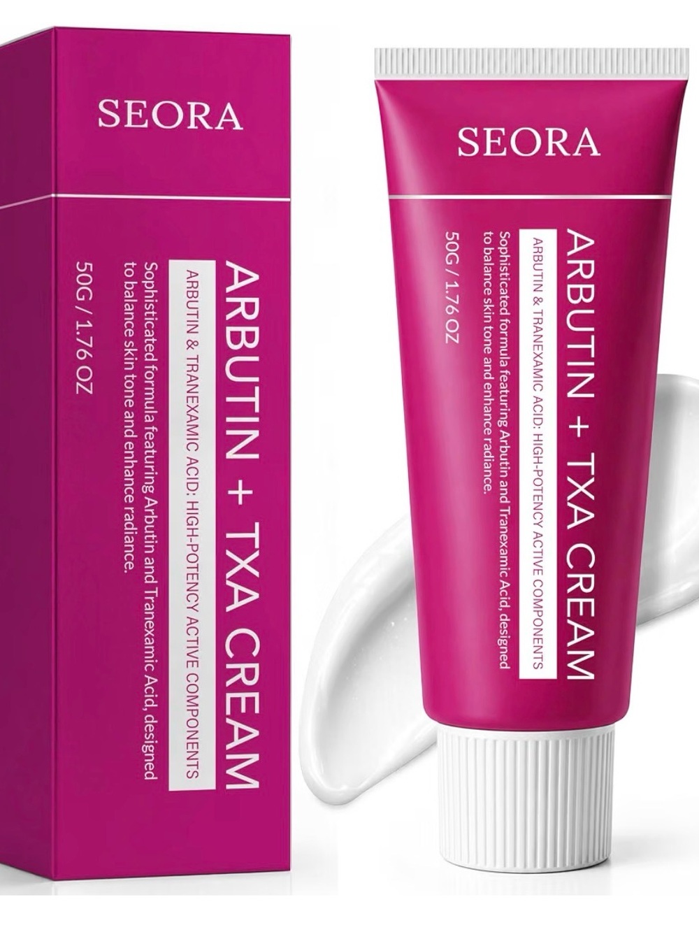Arbutin + TXA Cream — Brightening Pink Face Serum-Cream